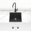 430X460X200mm Carysil Black Single Bowl Granite Kitchen/ Laundry Sink Top/ Under Mount Kitchen