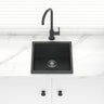 430X460X200mm Carysil Black Single Bowl Granite Kitchen/ Laundry Sink Top/ Under Mount Kitchen