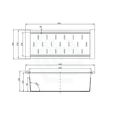 440mm Square Stainless Steel Colander for Kitchen Sink Strainer Wastes