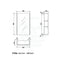 450/600/750/900/1200/1500Mm Dark Oak Wall Hung Mdf Pencil Edge Shaving Cabinet For Bathroom 450Mm