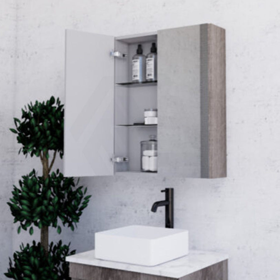 450/600/750/900/1200/1500Mm Dark Oak Wall Hung Mdf Pencil Edge Shaving Cabinet For Bathroom Cabinets