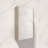 450/600/750/900/1200/1500Mm Dark Oak Wall Hung Mdf Pencil Edge Shaving Cabinet For Bathroom Cabinets