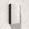 450/600/750/900/1200/1500Mm Geneva Brown Oak Wall Hung Mdf Fluted Pencil Edge Shaving Cabinet 