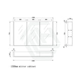 450/600/750/900/1200/1500mm Gloss White Mdf Pencil Edge Wall Hung Shaving Cabinet 1200Mm Cabinets