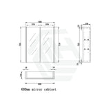 450/600/750/900/1200/1500mm Wall Hung Mdf Shaving Cabinet White Pencil Mirror For Bathroom Cabinets
