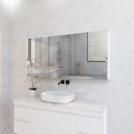 450/600/750/900/1200/1500mm Wall Hung Mdf Shaving Cabinet White Pencil Mirror For Bathroom Cabinets