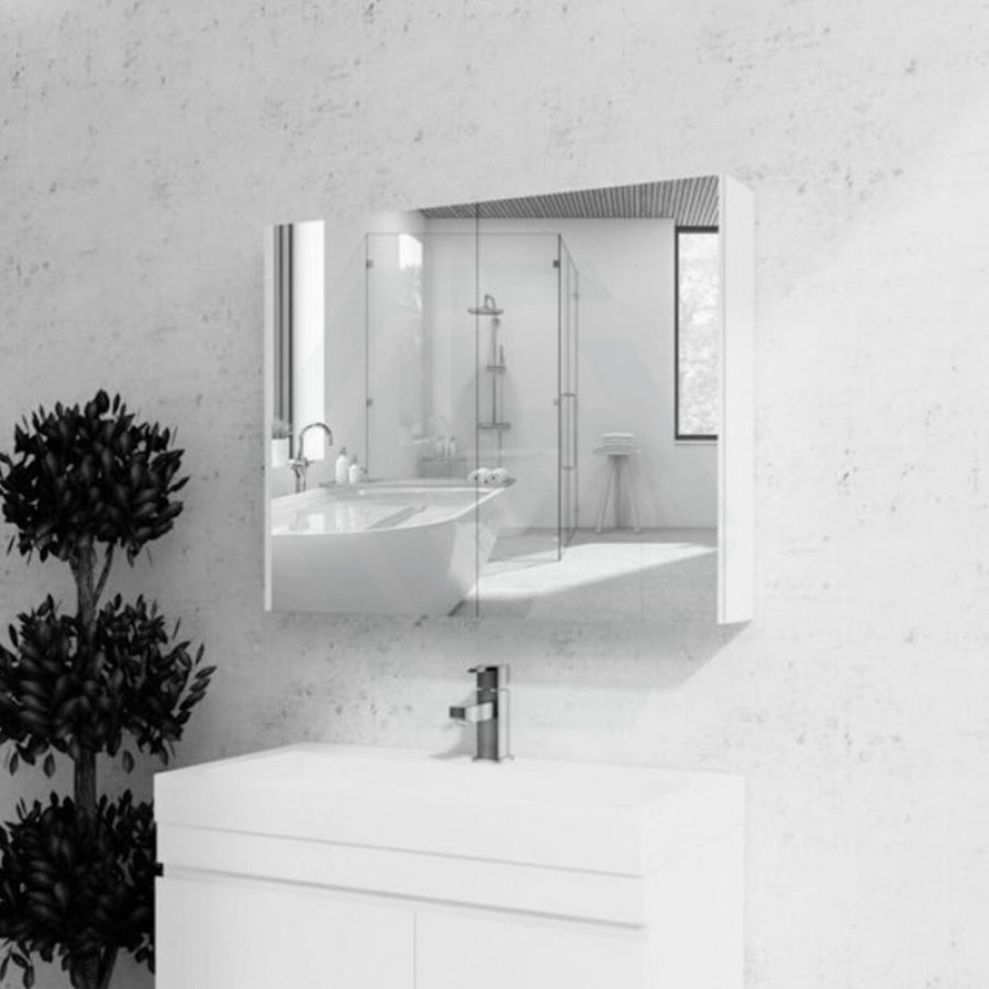 450/600/750/900/1200/1500mm Gloss White Mdf Pencil Edge Wall Hung Shaving Cabinet Cabinets