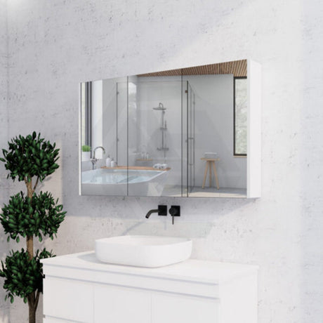 450/600/750/900/1200/1500mm Gloss White Mdf Pencil Edge Wall Hung Shaving Cabinet Cabinets
