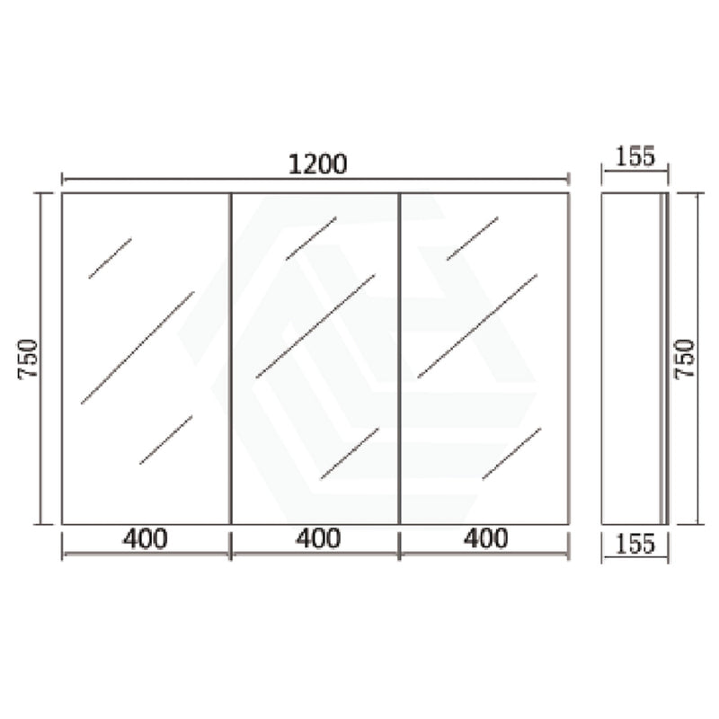 450/600/750/900/1200/1500Mm Pvc Pencil Edge Gloss White Shaving Cabinet With Mirror Polyurethane