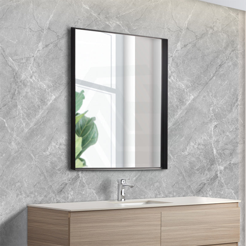 450/600/750/900/1200Mm Bathroom Black Framed Square Mirror Wall Mounted Mirrors