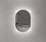 450/600/900/1200Mm Three Color Lights Oval Backlit Led Mirror Touch Sensor Mirrors