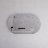 450/600/900/1200Mm Three Color Lights Oval Backlit Led Mirror Touch Sensor Horizontal/Vertical