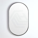 450/600Mm Bathroom Black Framed Oval Mirror Wall Mounted Mirrors