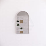 450/600/800/900Mm Bathroom Brushed Nickel Framed Arch Mirror Wall Mounted Mirrors