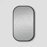 450/600/750/900mm Lamex Aluminum Rounded Rectangle Black Framed Wall Mirror