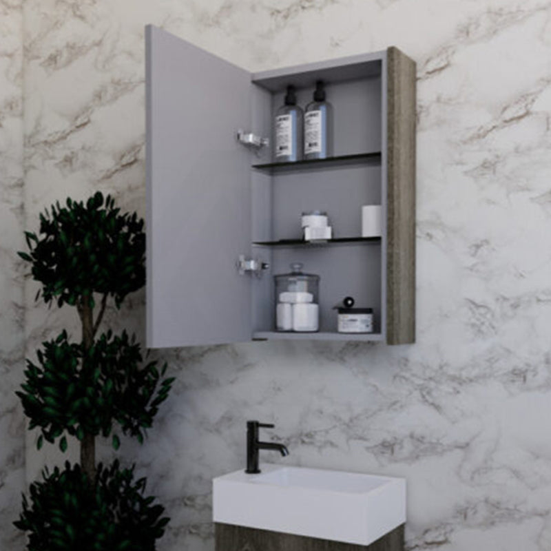 450/600/750/900/1200/1500Mm Dark Oak Wall Hung Mdf Pencil Edge Shaving Cabinet For Bathroom Cabinets