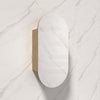 450X900Mm Beau Monde Wall Hung Oval Pill - Shaped Shaving Mirror Cabinet Carita Finish For Bathroom