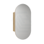 450X900Mm Beau Monde Wall Hung Oval Shaving Mirror Cabinet Carita Finish For Bathroom Cabinets