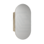 450X900Mm Beau Monde Wall Hung Oval Pill - Shaped Shaving Mirror Cabinet Max Finish For Bathroom