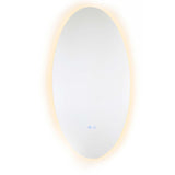 450X900Mm Led Mirror Oval Motion Sensor Auto On
