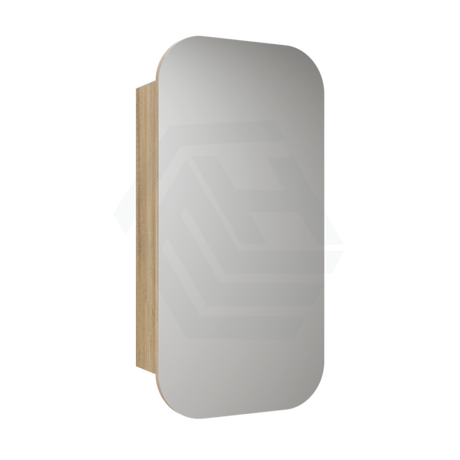 450X900Mm Vienna Wall Hung Squircle Shaving Mirror Cabinet Carita Finish For Bathroom Cabinets
