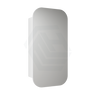 450X900Mm Vienna Wall Hung Squircle Shaving Mirror Cabinet Matt White Finish For Bathroom Cabinets