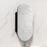 400X1500Mm Wall Hung Pvc Shaving Cabinet Matt Black Finish Pencil Mirror For Bathroom Cabinets