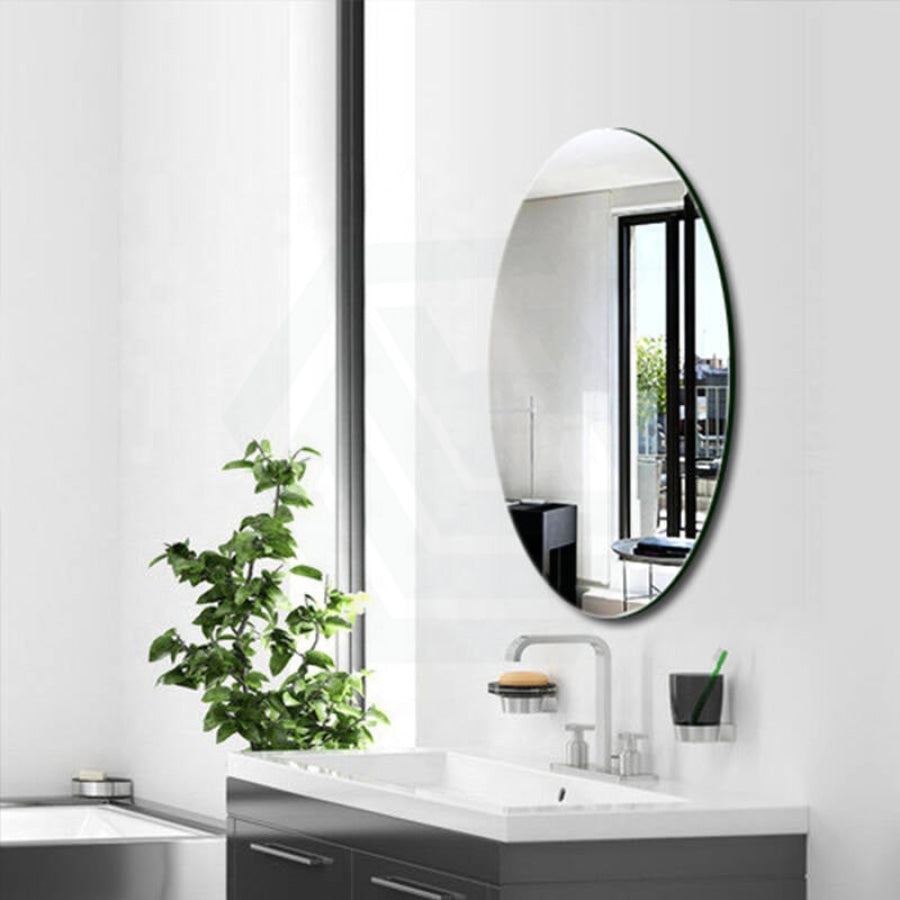 450X900X6mm Oval Bathroom Wall Mounted Mirror Pencil Edge Vertical Or Horizontal Copper Free
