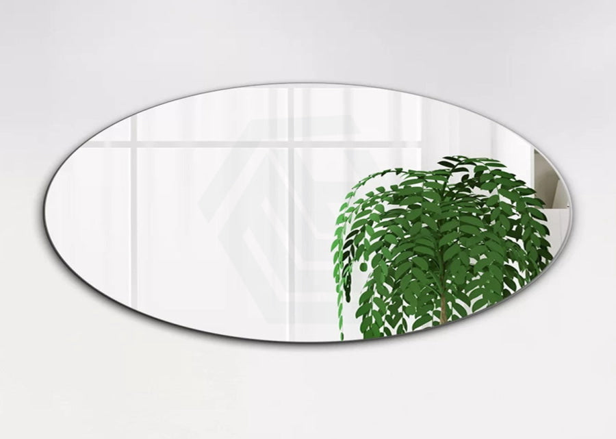 450X900X6mm Oval Bathroom Wall Mounted Mirror Pencil Edge Vertical Or Horizontal Copper Free