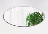 450X900X6mm Oval Bathroom Wall Mounted Mirror Pencil Edge Vertical Or Horizontal Copper Free