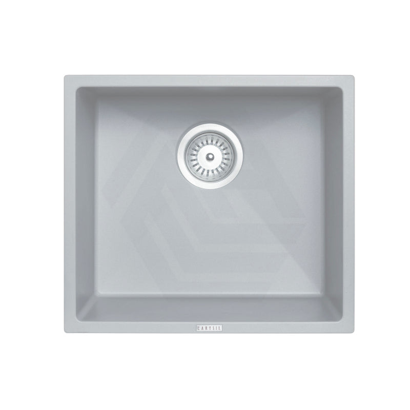 457X406X200Mm Carysil Concrete Grey Single Bowl Granite Stone Kitchen/laundry Sink Top/flush/under