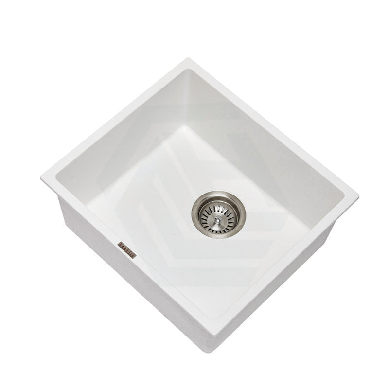 457X406X200Mm Carysil White Single Bowl Granite Stone Kitchen/laundry Sink Top/flush/under Mount