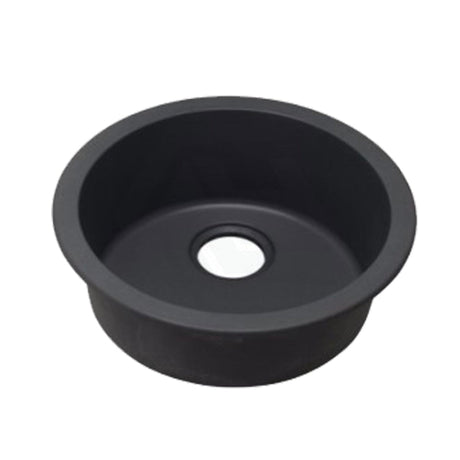 460X191mm Black Granite Quartz Stone Kitchen/ Laundry Sink Round Single Bowl Top/ Under Mount