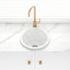 470X228Mm Gloss White Camden Fireclay Kitchen/Laundry Sink Round Single Bowl Top/Under Mount Kitchen
