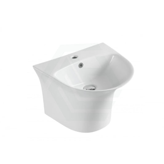 Wall Hung Basin Ceramic With Tap Hole Overflow
