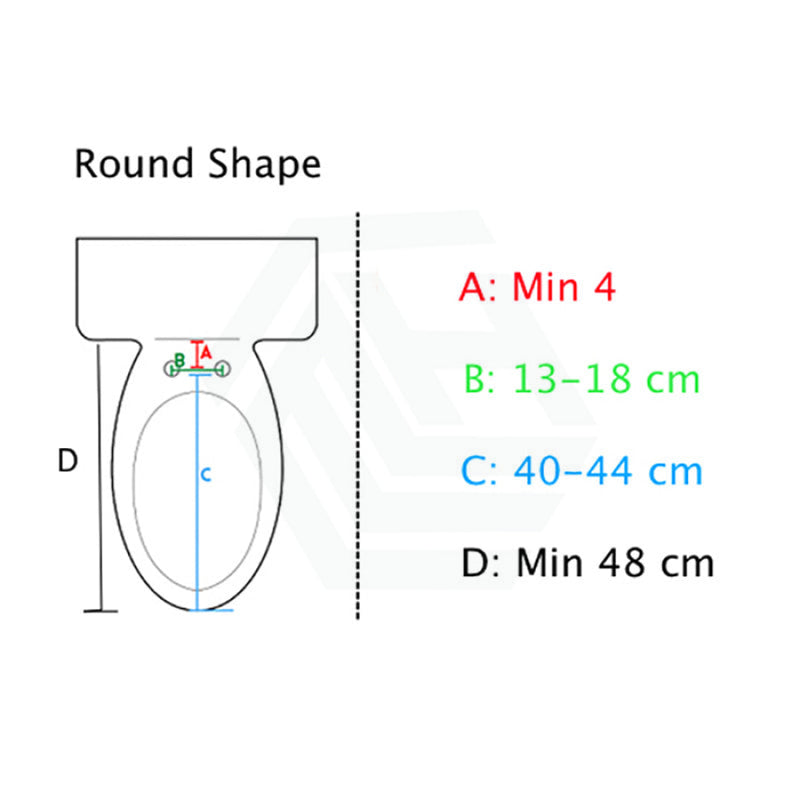480x370mm Round Toilet Cover Seat with Posterior Wash and Self Nozzle Cleaning for toilet