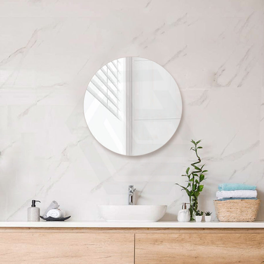 600/800Mm Bathroom Mirror Pencil Edge Round Wall Mounted 600Mm
