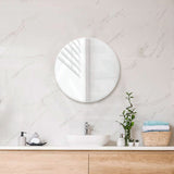 600/800mm Bathroom Mirror Bevel Edge Round Wall Mounted 600X600mm