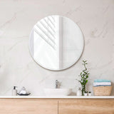 600/800mm Bathroom Mirror Bevel Edge Round Wall Mounted 800X800Mm