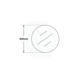 600/800Mm Bathroom Mirror Bevel Edge Round Wall Mounted