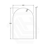 500/600/750/800mm Bathroom Mirror Pencil Edge Arch Wall Mounted