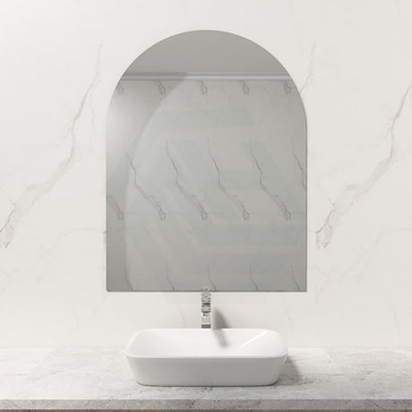 500/600/750/900Mm Bathroom Mirror Pencil Edge Arch Wall Mounted Frameless Mirrors