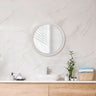 500Mm Bathroom Mirror Concrete Framed White Sandstone Round Wall Mounted Mirrors