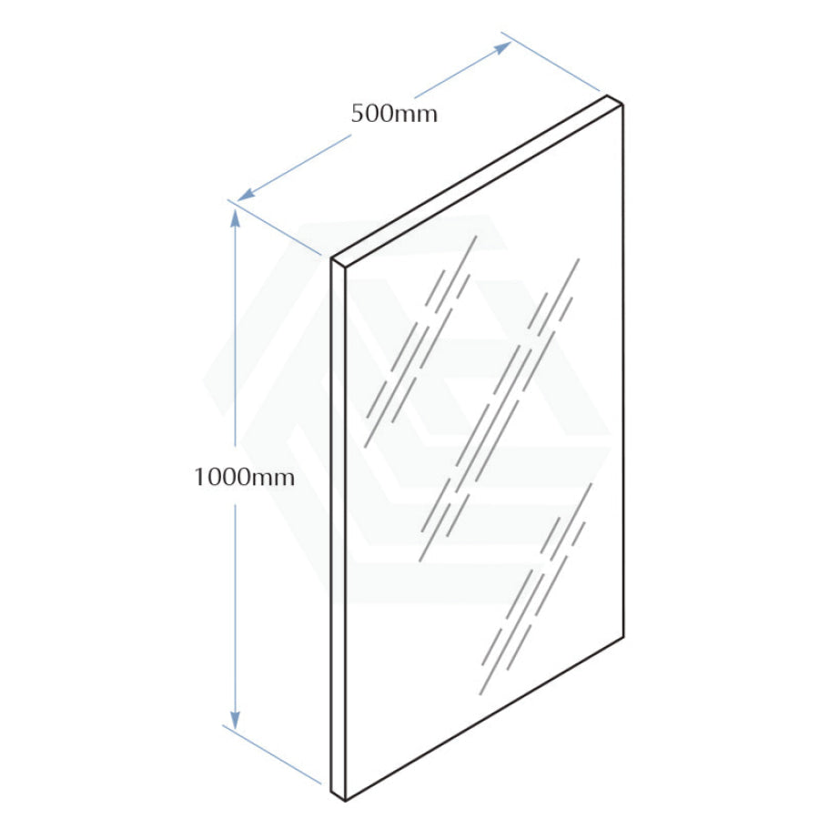 450X1000mm Satin Stainless Steel Framed Mirror Welded Corners Wall Mounted Special Care Needs