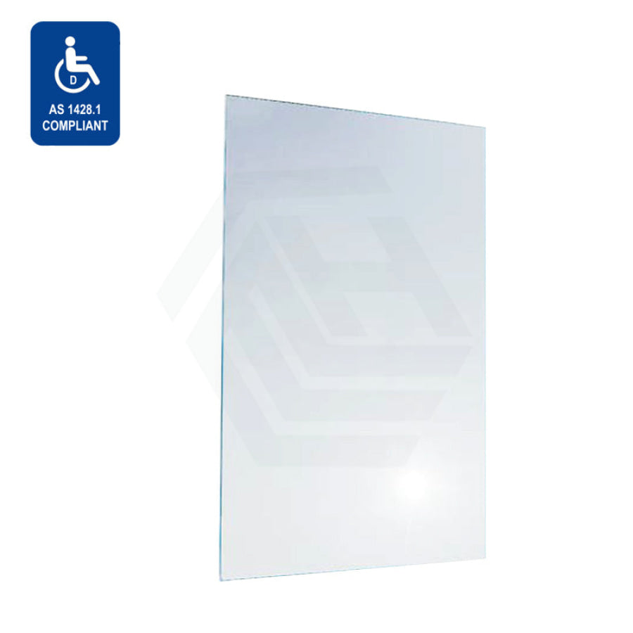 450X1000mm Satin Stainless Steel Framed Mirror Welded Corners Wall Mounted Special Care Needs