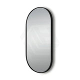 500x1000mm Lamex Oval Black Framed Bathroom Wall Mirror Vertical