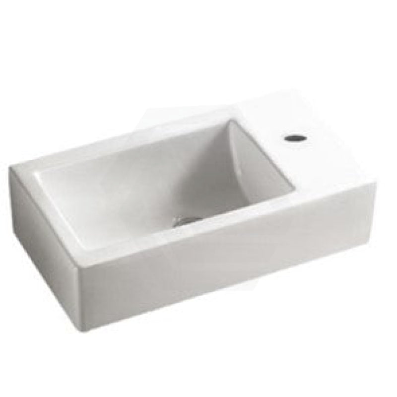 500X250X940Mm Pvc Filmed Floor Mini Bathroom Vanity Dark Grey Ceramic Top Freestanding Left Hand