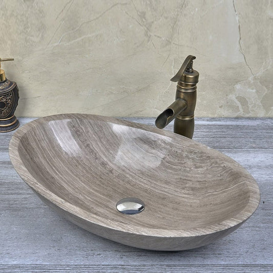 Above Counter Basin Stone Oval Vintage