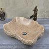 Stone Above Counter Basin Marble Surface Special Shape