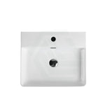 500X420X120Mm Above Counter / Wall Hung Rectangle Gloss White Ceramic Basin One Tap Hole Basins